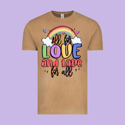 All For Love And Love For All Vintage Tee Designed By Maliassmallbusiness