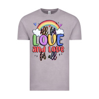 Vintage Zinc all for love and love for all Vintage Tee - MaliasSmallBusiness