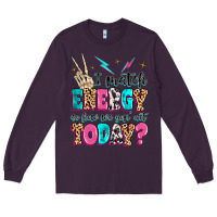 Plum i match energy so how we gon' act today Long Sleeve Tee - MaliasSmallBusiness