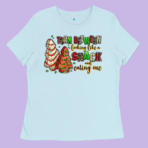 Torn Between Looking Like A Snack And Eating One Ladies Tee Designed By Adodesignshop