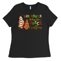 Black torn between looking like a snack and eating one Ladies Tee - AdoDesignShop
