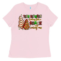 Bubblegum Pink torn between looking like a snack and eating one Ladies Tee - AdoDesignShop