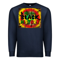 Navy we are black history Premium Sweatshirt - CowGirlArtShop