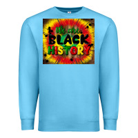 Ocean Blue we are black history Premium Sweatshirt - CowGirlArtShop