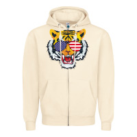 Sandshell America Merica Tiger Zipper Hoodie - Bettercallsaul