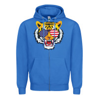 True Royal America Merica Tiger Zipper Hoodie - Bettercallsaul