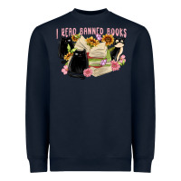 Navy ı read banned books Heavyweight Sweatshirt - MaliasSmallBusiness
