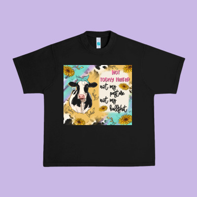Not Today Heifer Urban Heavy Tee Designed By Maliassmallbusiness