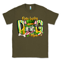Army Green st patricks day dog mom Classic Tee - CowhideDigitalArt