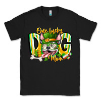 Black st patricks day dog mom Classic Tee - CowhideDigitalArt