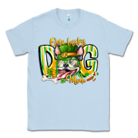 Dusty Blue st patricks day dog mom Classic Tee - CowhideDigitalArt