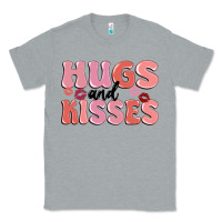 Heather Grey hugs and kisses Classic Tee - MaliasSmallBusiness