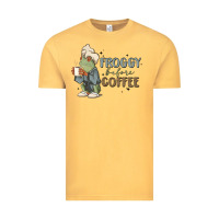 Vintage Mustard froggy before coffee Vintage Tee - MaliasSmallBusiness