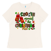 Bone Croc'in around the christmas tree Ladies Tee - AdoDesignShop