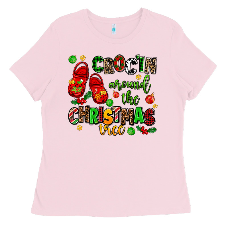 Croc'in Around The Christmas Tree Ladies Tee by AdoDesignShop | Teevron