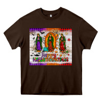 Chocolate Brown our lady of guadalupe happy  hallothanksmas tumbler Heavy Core Tee - JahusDesignShop
