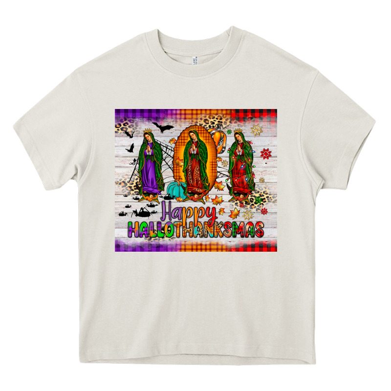 Our Lady Of Guadalupe Happy  Hallothanksmas Tumbler Heavy Core Tee by JahusDesignShop | Teevron