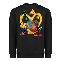 Black heart pencil Heavyweight Sweatshirt - NancyCooperArtShop