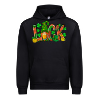 Black Western Luck With Gnome And Beer Urban Hoodie - BundleAndBundleShop