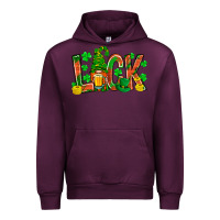 Mauve Wine Western Luck With Gnome And Beer Urban Hoodie - BundleAndBundleShop