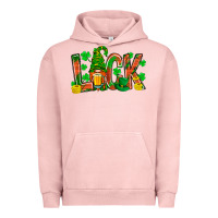 Pigment Salmon Western Luck With Gnome And Beer Urban Hoodie - BundleAndBundleShop