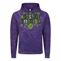 Cloud Purple kiss me i'm irish Vintage Hoodie - MaliasSmallBusiness