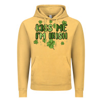 Vintage Mustard kiss me i'm irish Vintage Hoodie - MaliasSmallBusiness