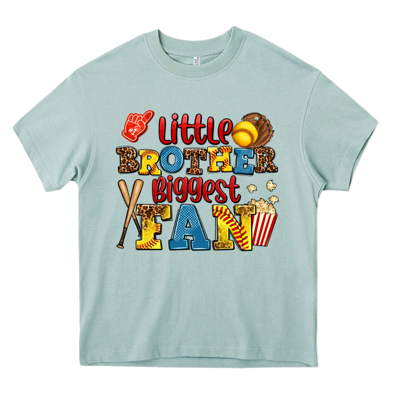 Little Brother Biggest Fan Heavy Core Tee by AdoDesignShop | Teevron
