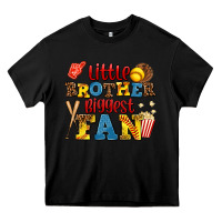 Black little brother biggest fan Heavy Core Tee - AdoDesignShop