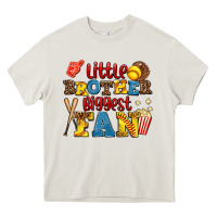Cream little brother biggest fan Heavy Core Tee - AdoDesignShop