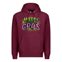 Burgundy mardi gras Premium Hoodie - CowGirlArtShop