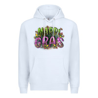 White mardi gras Premium Hoodie - CowGirlArtShop