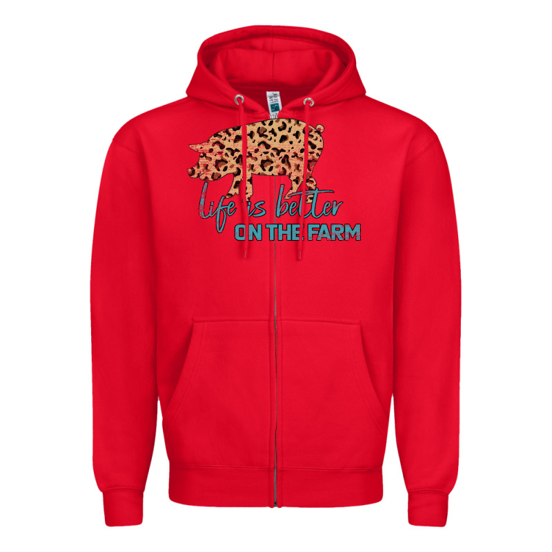 Life Is Better On The Farm Zipper Hoodie by Bettercallsaul | Teevron