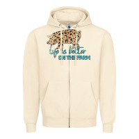Sandshell Life is Better on the Farm Zipper Hoodie - Bettercallsaul