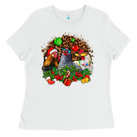 White Christmas party and chickens Ladies Tee - AdoDesignShop