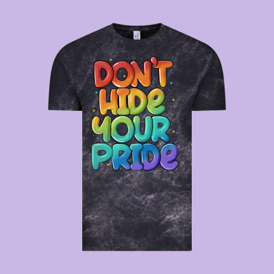 Dont Hide Your Pride Vintage Tee Designed By Maliassmallbusiness