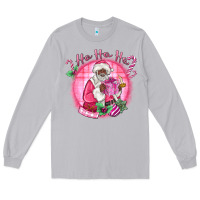 Moon Dust ho ho ho pink black santa christmas Long Sleeve Tee - MaliasSmallBusiness