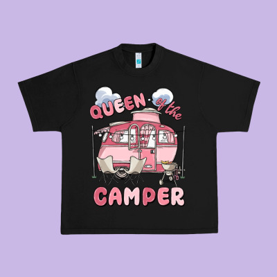 Queen Of The Camper Urban Heavy Tee Designed By Maliassmallbusiness