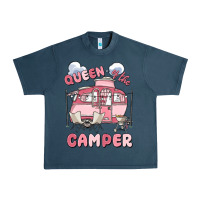 Midnight Navy queen of the camper Urban Heavy Tee - MaliasSmallBusiness
