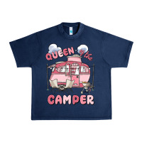 Navy queen of the camper Urban Heavy Tee - MaliasSmallBusiness