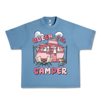 Pebble Blue queen of the camper Urban Heavy Tee - MaliasSmallBusiness