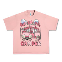 Salmon queen of the camper Urban Heavy Tee - MaliasSmallBusiness
