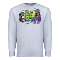 Heather Grey cma mardi gras certified medical assistant Premium Sweatshirt - CowGirlArtShop