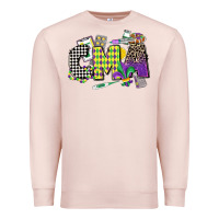 Pale Pink cma mardi gras certified medical assistant Premium Sweatshirt - CowGirlArtShop