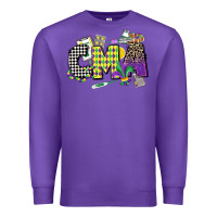 Purple cma mardi gras certified medical assistant Premium Sweatshirt - CowGirlArtShop