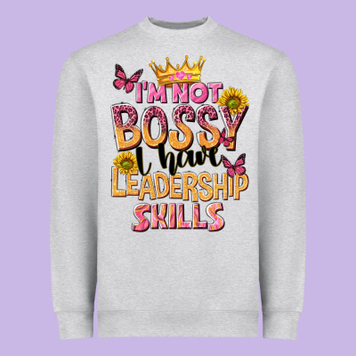 Im Not Bossy I Just Have Leadership Skills Heavyweight Sweatshirt Designed By Nancycooperartshop
