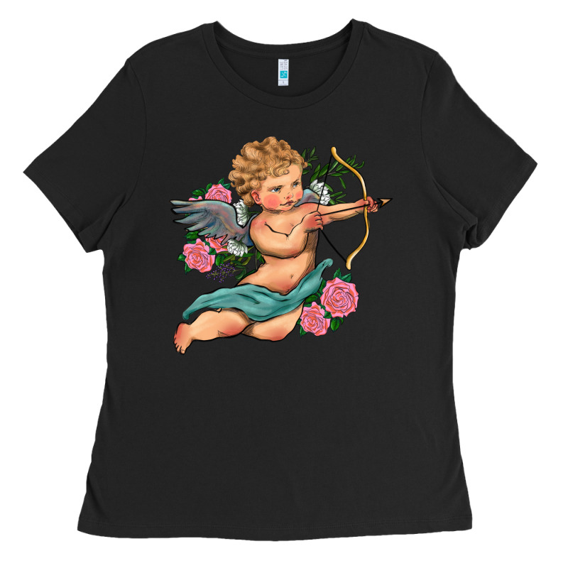Cupid Valentine's Day Ladies Tee by RanaPortraitStore | Teevron