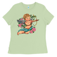 Matcha cupid valentine's day Ladies Tee - RanaPortraitStore