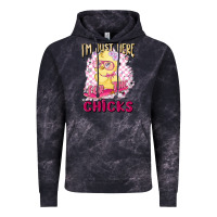 Cloud Black i'm just here for the chicks Vintage Hoodie - MaliasSmallBusiness