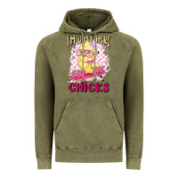 Vintage Olive i'm just here for the chicks Vintage Hoodie - MaliasSmallBusiness